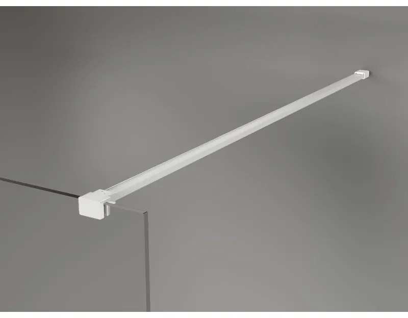 Mexen Kioto-X, sprchová zástena 100 x 200 cm, 10mm číre sklo, biely profil, 800-100-101-20-00-X