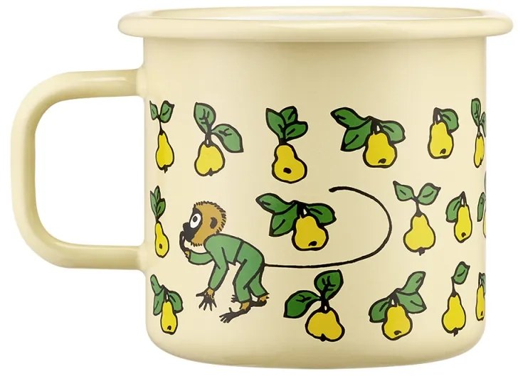Hrnček Pippi Fruits 0,37l, smalt / žltý