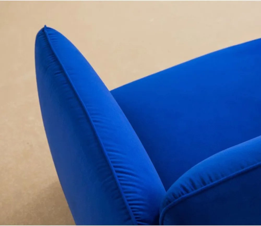 Modré ženilkové kreslo Georgia – Micadoni