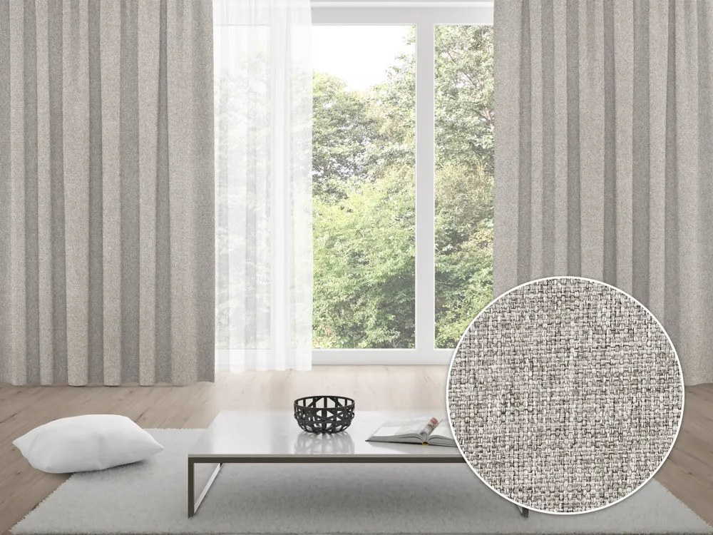 Biante 100% zatemňovací záves Blackout BKT-552 Prírodná režná - šírka 140 cm 140x140 cm