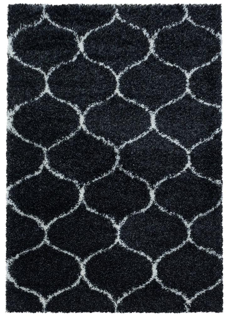Ayyildiz Kusový koberec SALSA 3201, Antracitová Rozmer koberca: 140 x 200 cm