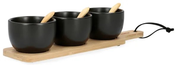 Sada servírovacích misiek FINCAN ALL 952825 čierna