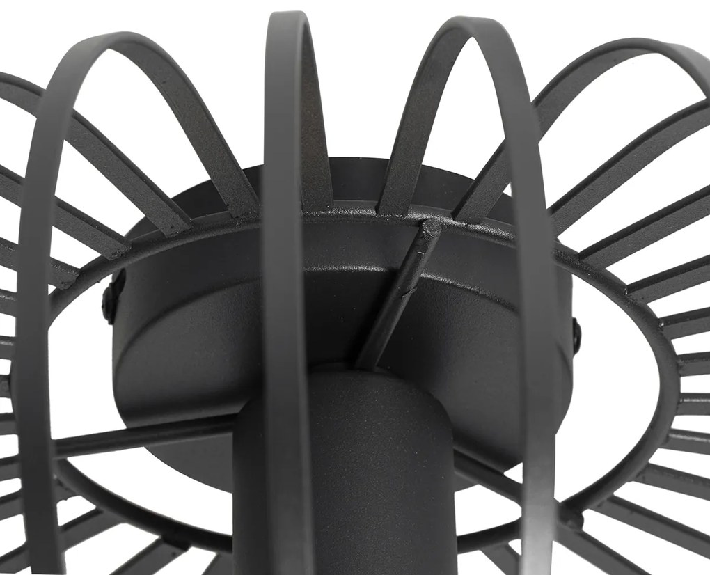 Inteligentné stropné svietidlo čierne 39 cm vrátane Wi-Fi G95 - Johanna