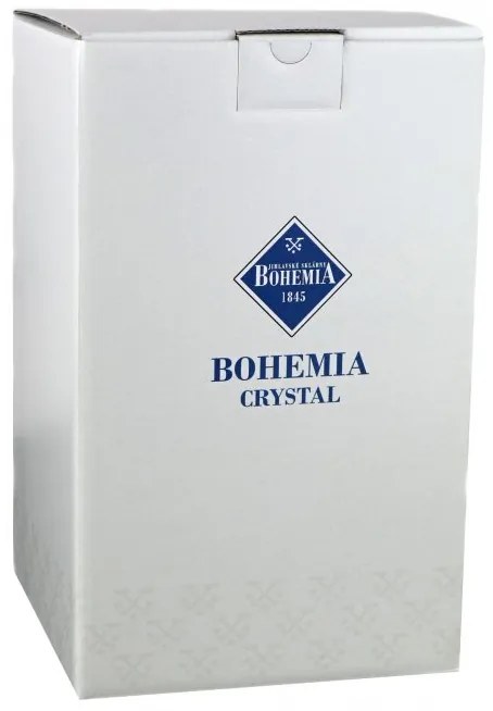 Bohemia Jihlava sklenená váza Lisboa (farebný variant) 35,5 CM