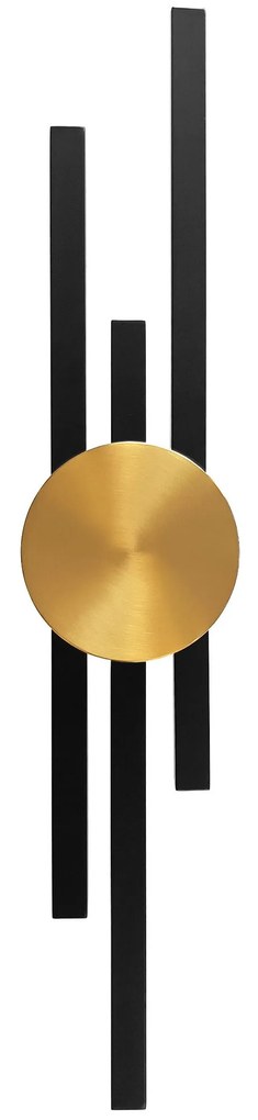Toolight Rea, Nástenné svietidlo LED APP1437-W BLACK GOLD, OSW-07685