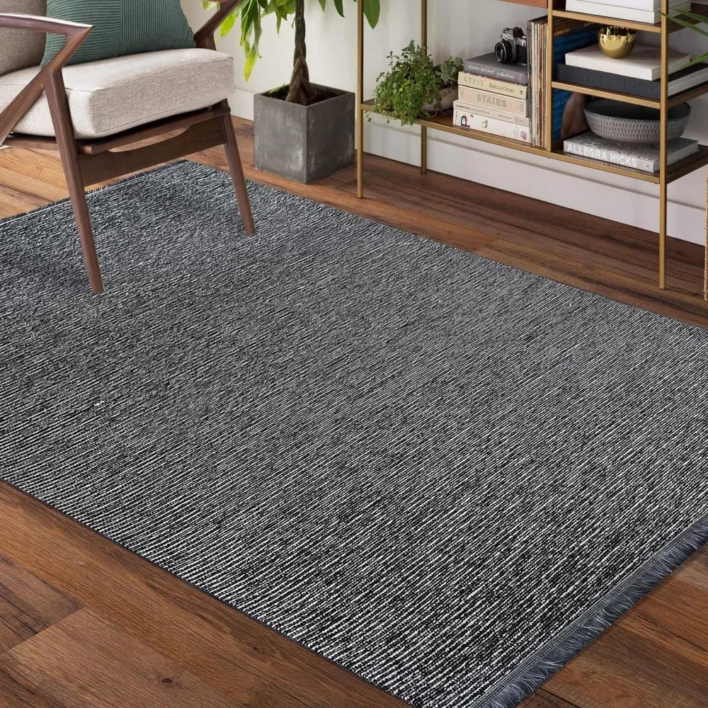 Moderný jednoduchý koberec v sivej farbe Šírka: 80 cm | Dĺžka: 300 cm