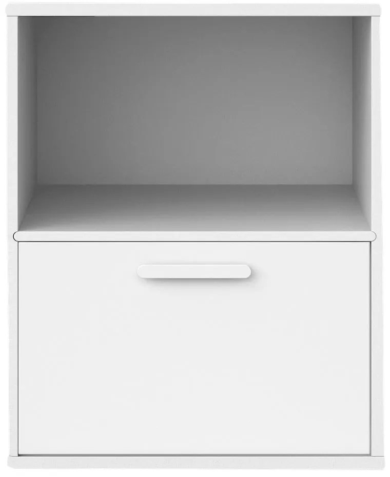 Biely nástenný nočný stolík Keep by Hammel