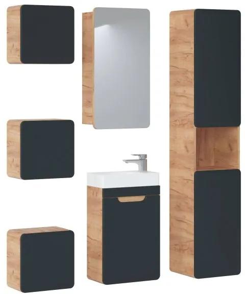 Kúpeľňová skrinka CMD ARUBA COSMOS 800 dub artisan/čierny mat