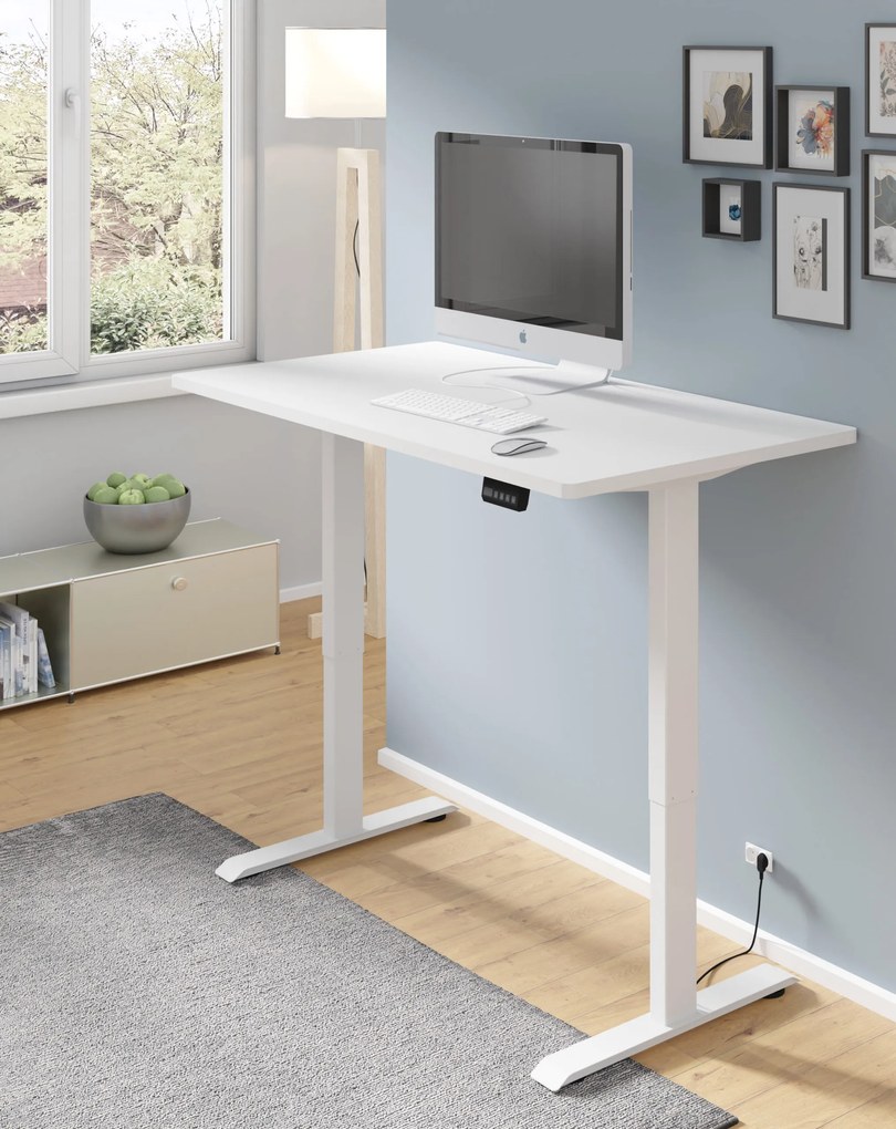 Elektrický PC stolík Motiva 140 (biela). Akcia -20%. Vlastná spoľahlivá doprava až k Vám domov. 1124893