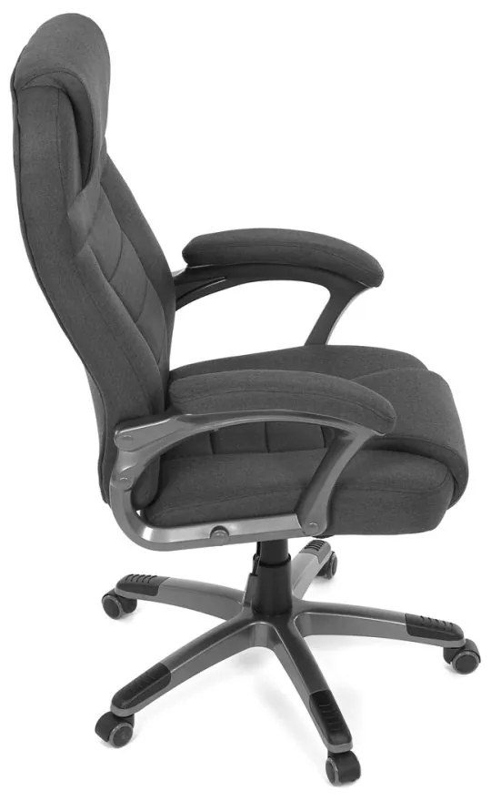 Kancelárske kreslo DEXTER — látka, sivá