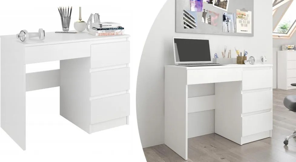 Biely písací stôl