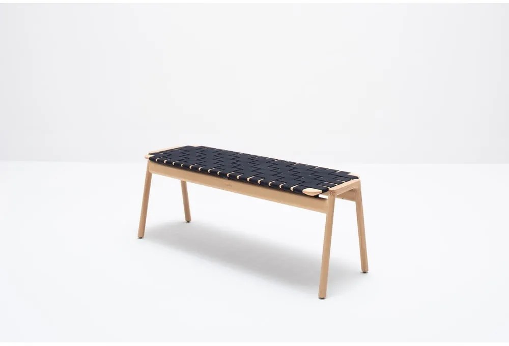 Čierna/v prírodnej farbe lavica Klupa - Gazzda