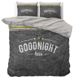 Sammer Vzorované posteľné obliečky v sivej farbe v rozmere 160x200 cm 5908224094278 160 x 200 cm