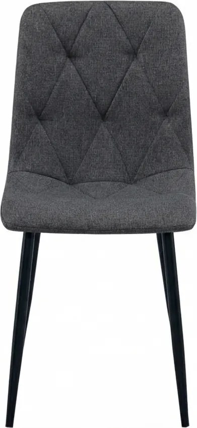Sivá stolička LIBRA STONE GREY s čiernymi nohami