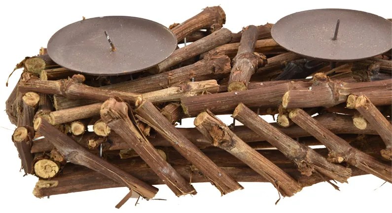 Rovný adventný veniec hnedy