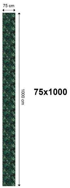 Samolepiaca tapeta jemné listy v čiernobielom - 225x150