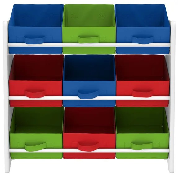 LIVARNO home Skladovací regál s 9 textilnými boxami (chlapčenský)  (100351417)