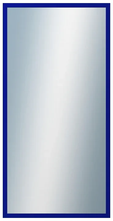 DANTIK - Zrkadlo v rámu, rozmer s rámom 50x100 cm z lišty PERLA modrá lesklá (2877)