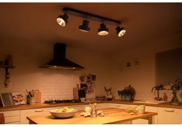 Philips 50604/30/P0 - LED Bodové svietidlo BUKKO 4xLED/4,3W/230V