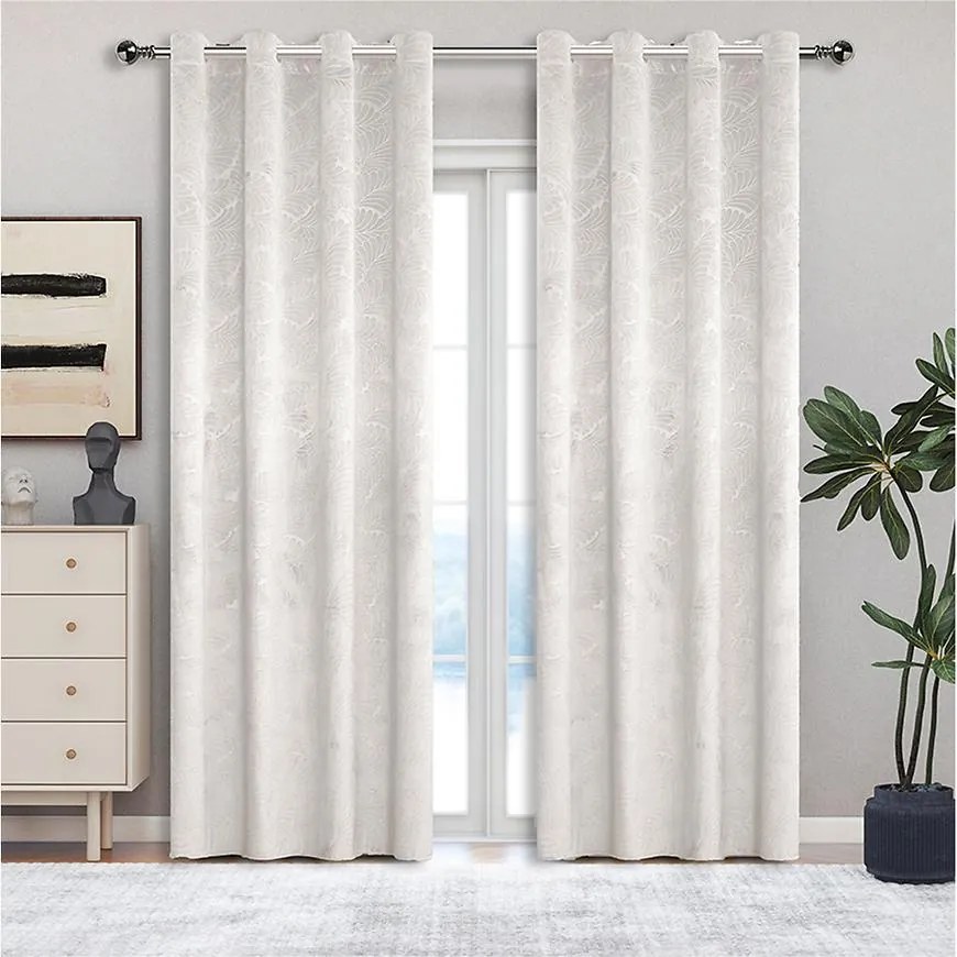 Záves na krúžkoch YC11939/200G/112/140x250 cm krémový