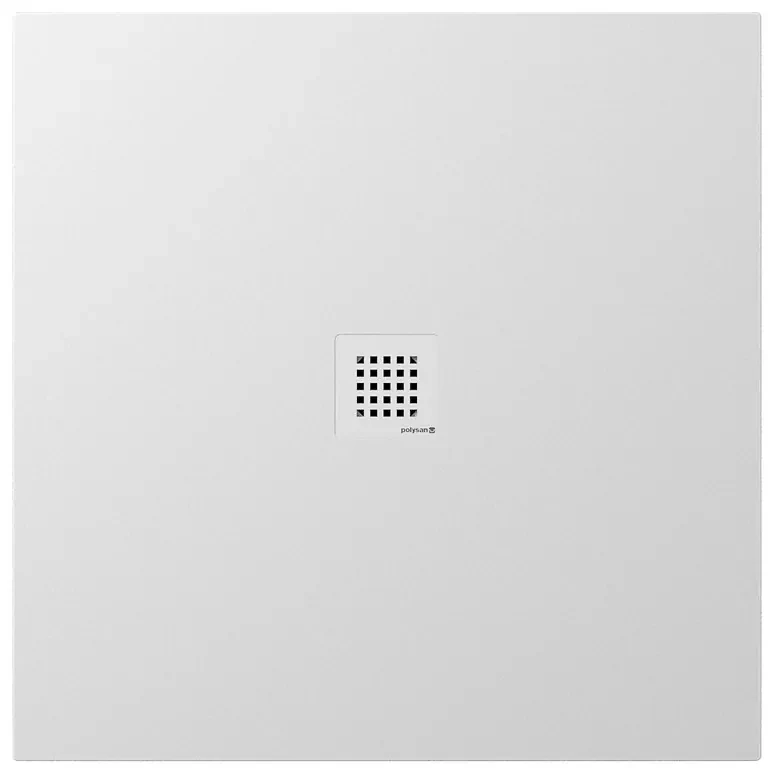 Polysan Polysan, TRENECA sprchová vanička z liateho mramoru s možnosťou úpravy rozmeru 90x90cm, biela matná, 84300.11