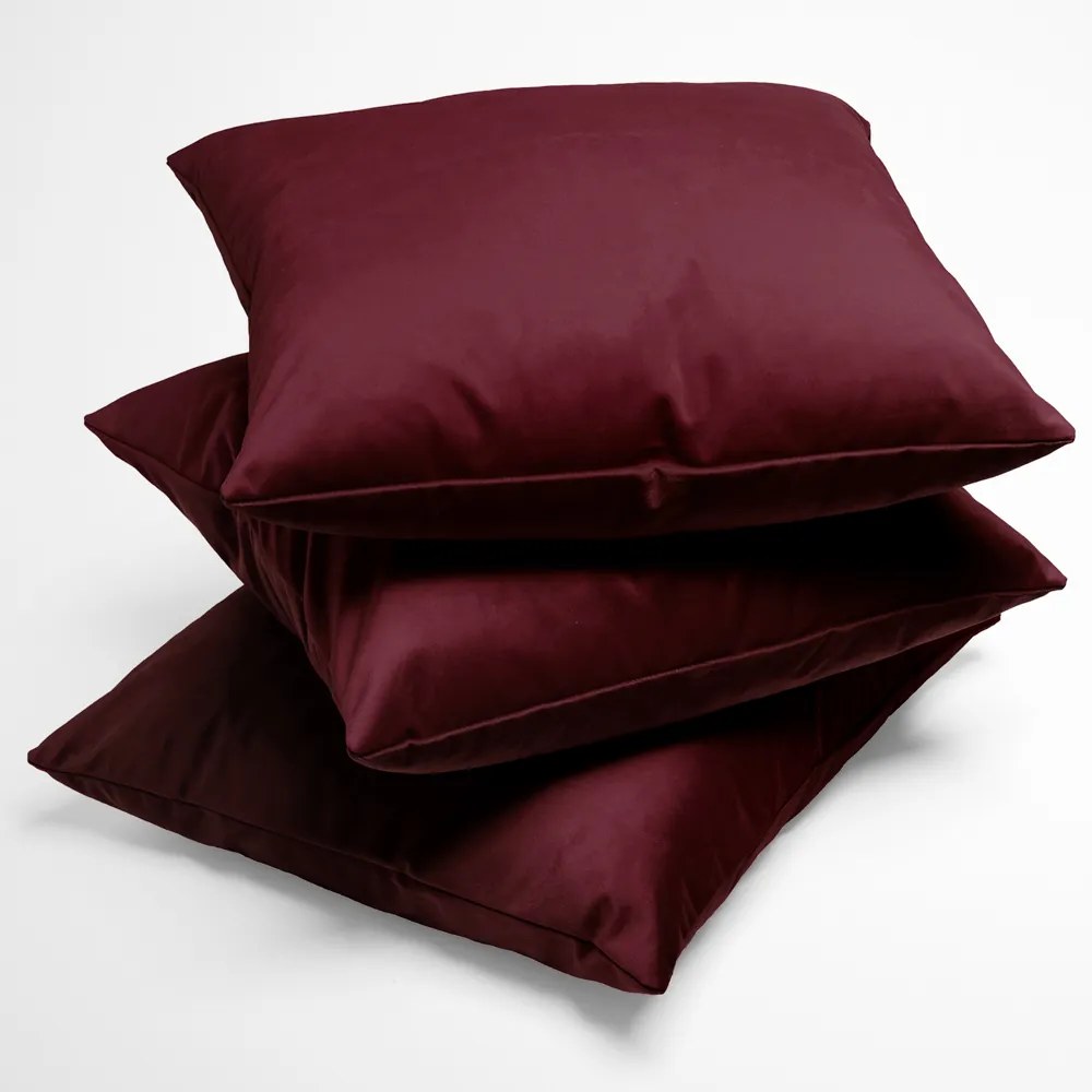 Biante Zamatová obliečka na vankúš Velvet Prémium SVP-010 Tmavo vínová 40 x 60 cm