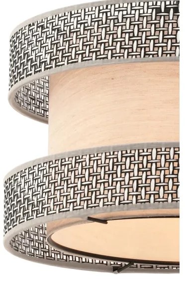 Závesný luster HALO na lanku 1xE27/60W/230V, béžovo-šedý