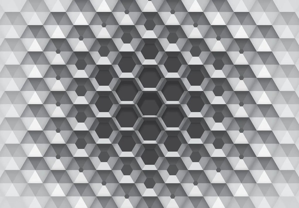 Fototapeta - 3D šesťuholníky (152,5x104 cm)