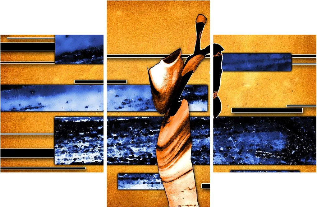 Obraz abstraktné maľby (90x60 cm)