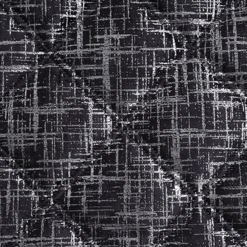 Dekorstudio Zamatový prehoz na posteľ BLINK 6 v čiernej farbe Rozmer prehozu (šírka x dĺžka): 170x210cm