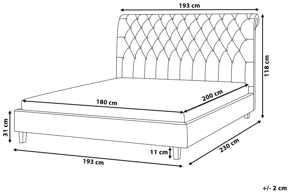 Manželská posteľ 180 cm Rainis (béžová) (s roštom). Vlastná spoľahlivá doprava až k Vám domov. 1075543