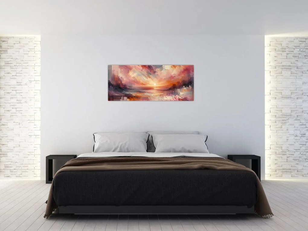 Obraz - Maľované červánky (120x50 cm)