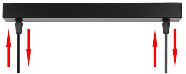 Candellux Čierno-hnedý závesný luster Bistro pre žiarovku 4x E27 34-00552