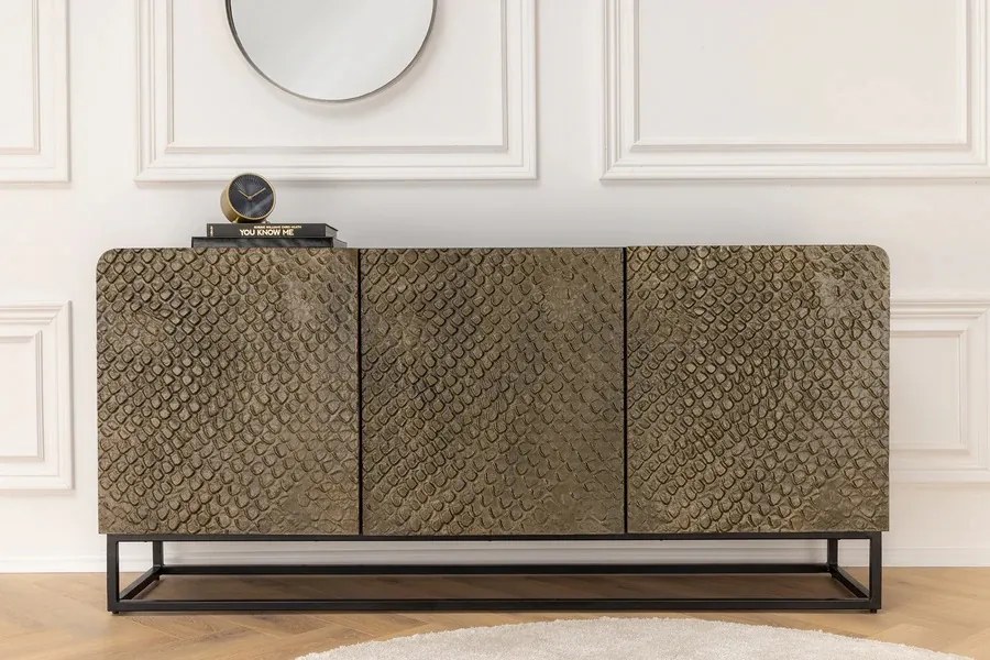Dizajnová komoda Pallaton 160 cm hnedé mango