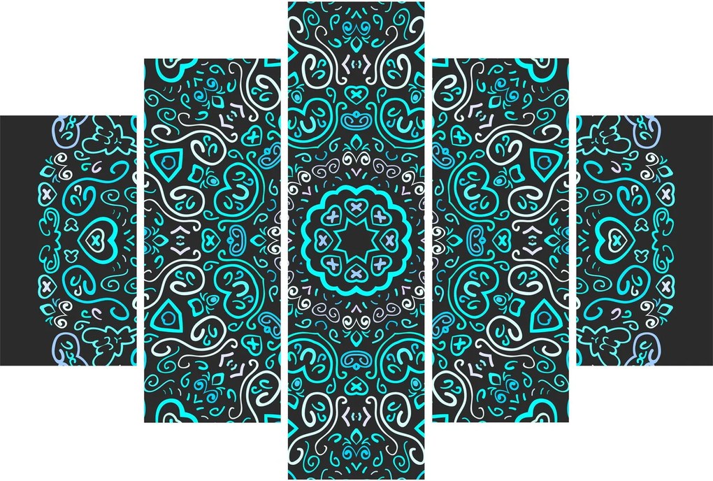 Obraz ornamentálne abstrakcie (150x105 cm)