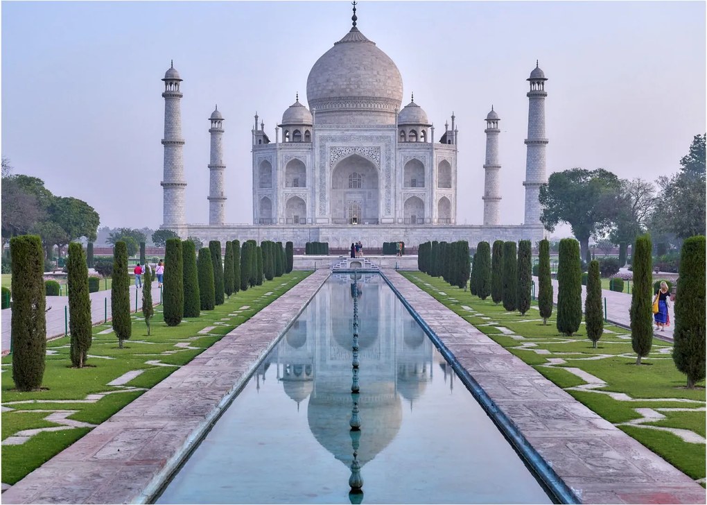 Obraz - Taj Mahal za východu slnka (70x50 cm)