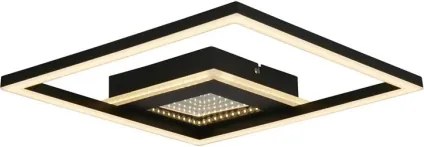 Searchlight 44250BK - LED stmievateľné stropné svietidlo QUADRATE LED/24W/230V 36x36 cm