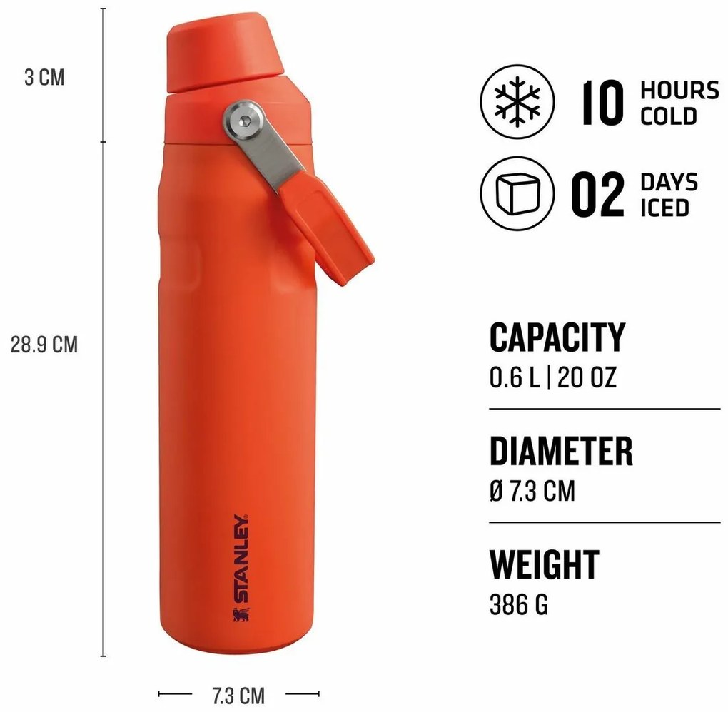Stanley Aerolight IceFlow fľaša na vodu Fast Flow 600 ml Tigerlily