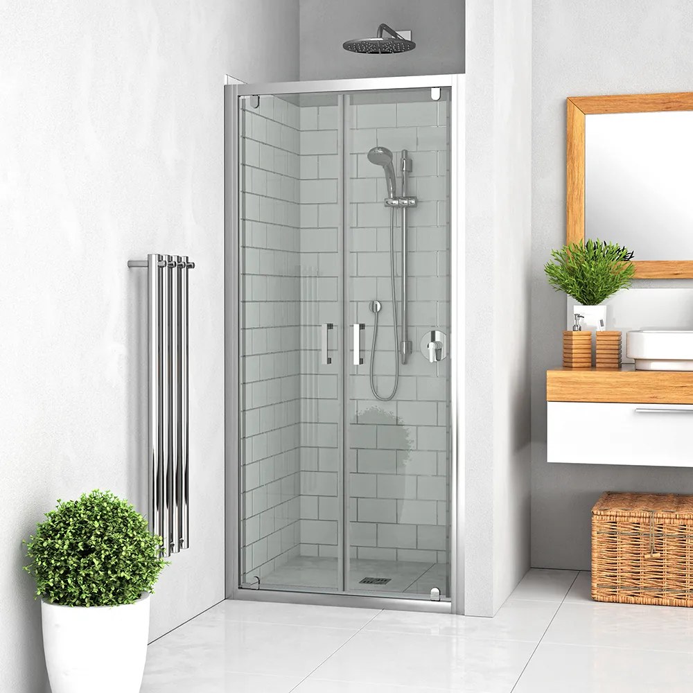 Roth Dvojkrídlové sprchové dvere LLDO2 pre inštaláciu do niky - bez vaničky ROTH-Variant: šírka: 70 cm - (LLDO2 700 - 552-7000000-00-21), ROTH-Profil…