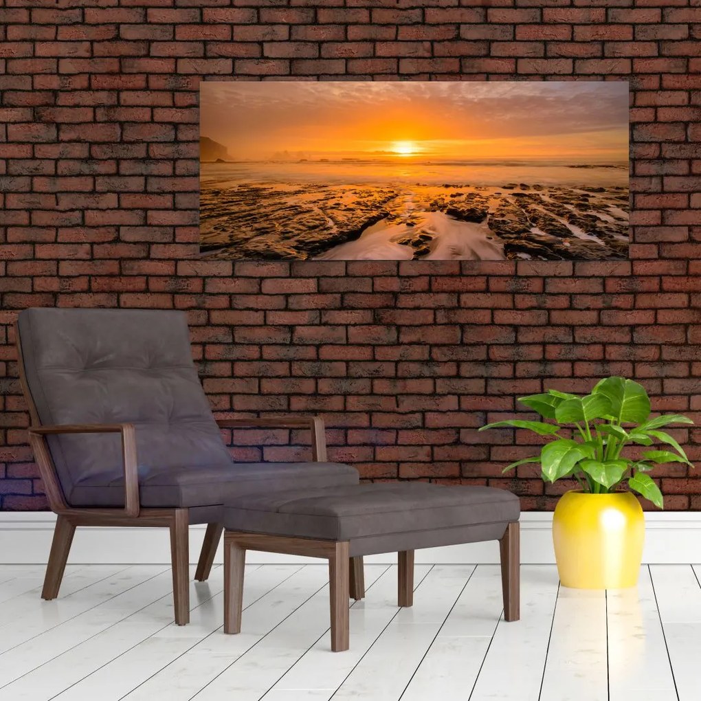 Obraz západu slnka (120x50 cm)