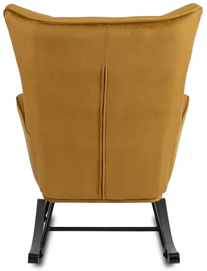 Kreslo ANTONIO hojdacie, béžová tkanina