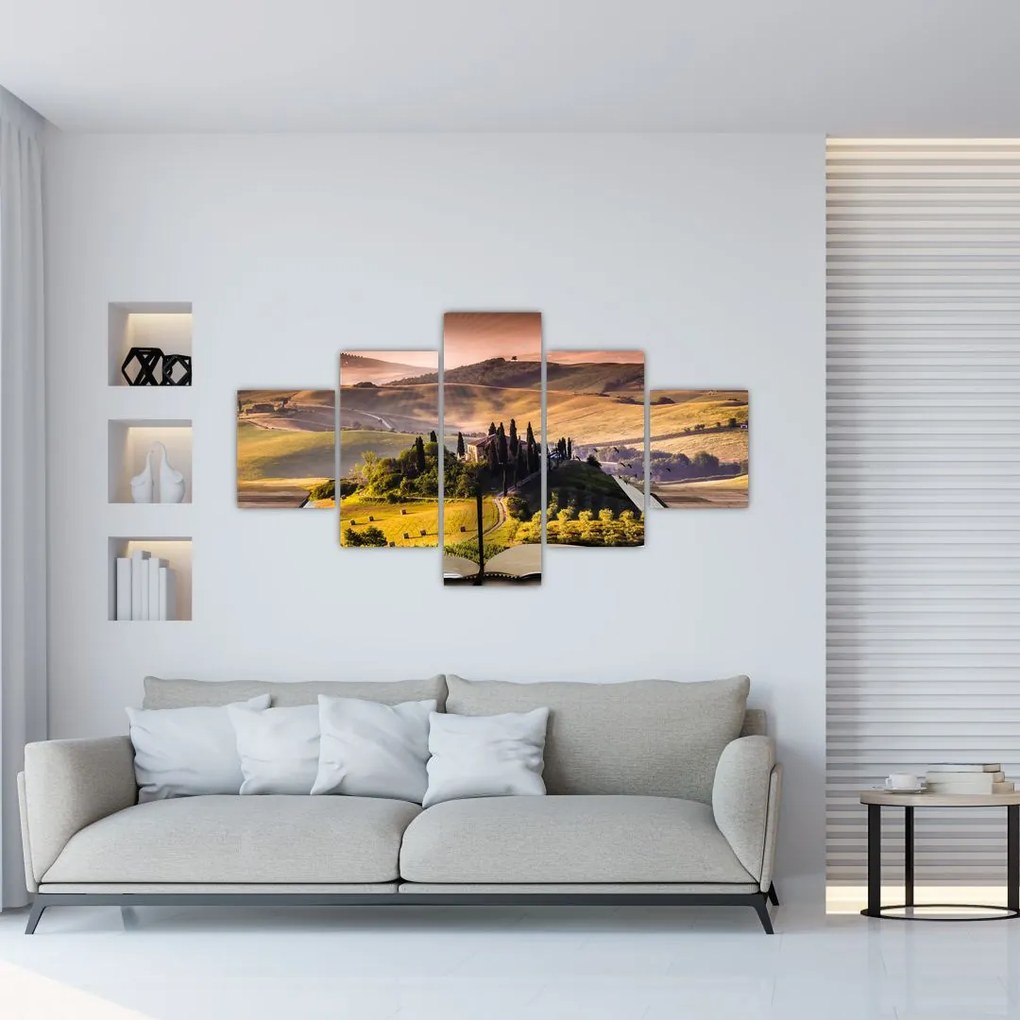 Obraz krajiny v knihe (125x70 cm), 40 ďalších rozmerov