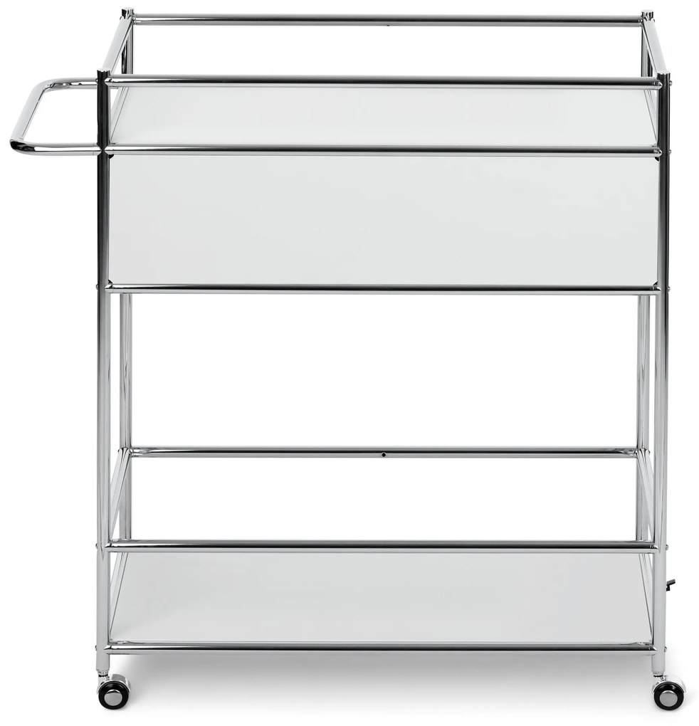 Kovový stolík »CN3« so zásuvkou