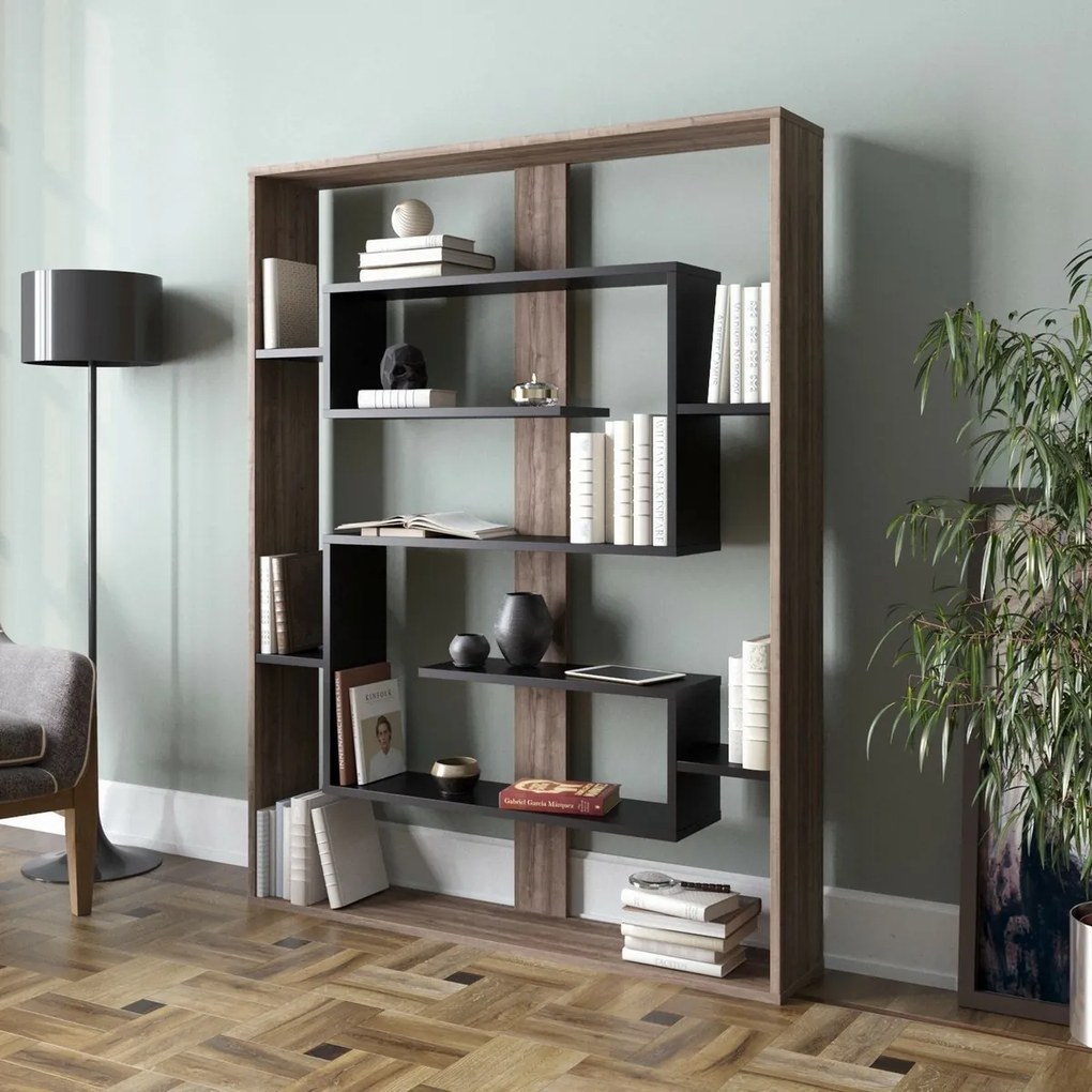 Knižnica Esteban Walnut and Black