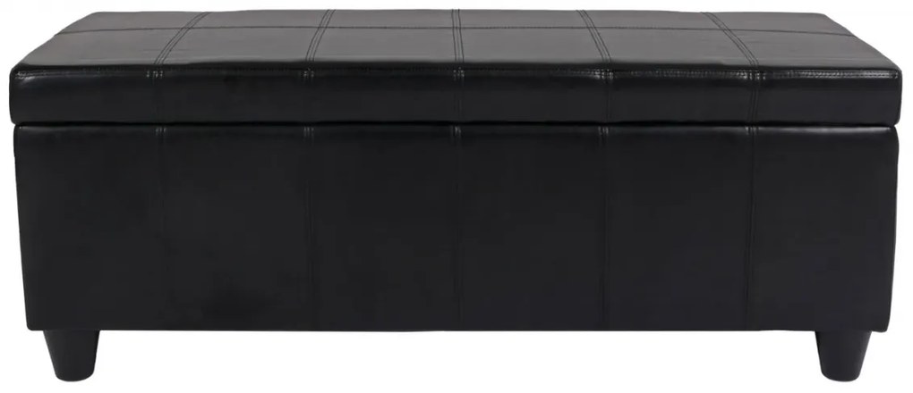 Skladovacia lavica Krien 112 x 45 x 45cm - Čierna