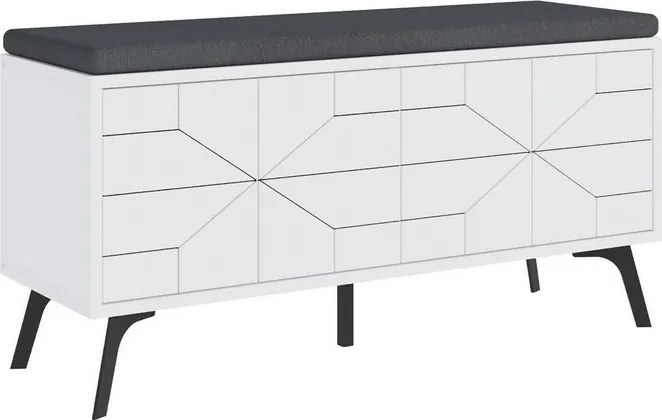 Skrinka na topánky Dune White