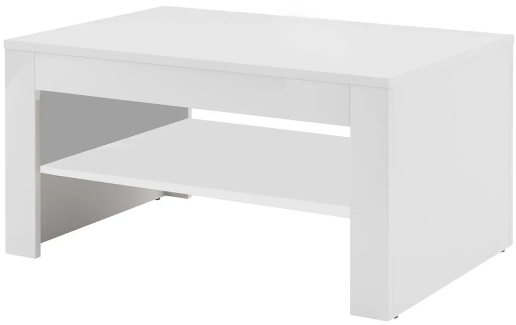 Konferenčný stolík Selene 41 90 cm biely lesk