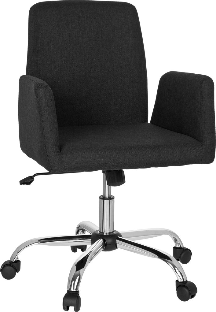 XXXLutz OTOČNÁ STOLIČKA, plochá tkanina, čierna MID.YOU - Online Only kancelárie - 001918017003