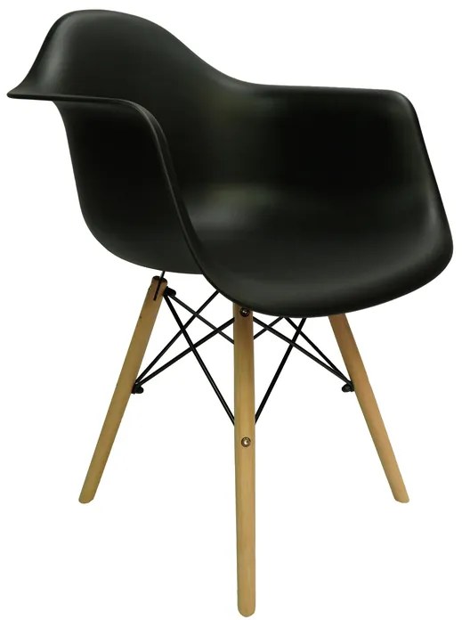 AKCIA Čierne jedálenské kreslo LIZBONA II. akosť