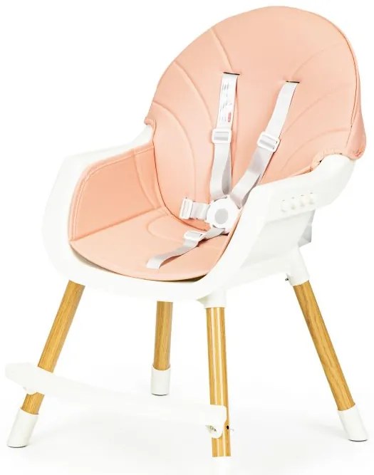 Jedálenská stolička pre deti 2v1 Ecotoys, 004 Pink